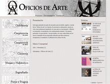 Tablet Screenshot of oficiosdearte.com